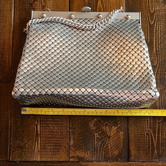 WHITING AND DAVIS CHAINMAIL STRUCTURED BAG
